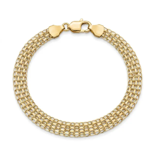 Pulsera bismark, cerrada sobre fondo blanco